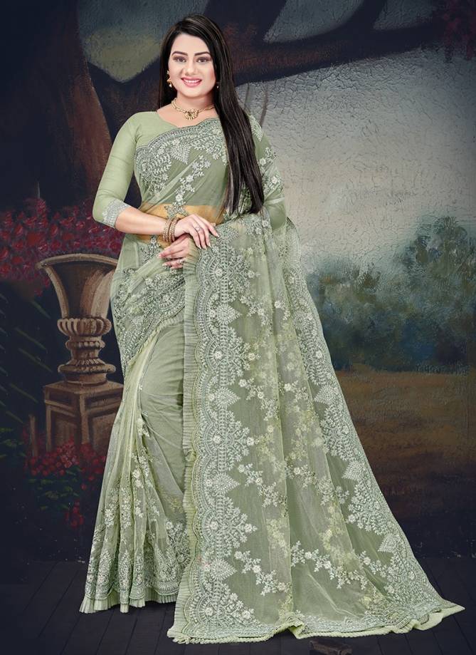 Nari Fashion Koyal Latest Fancy Festive Party Wear Heavy Resham Coding With Silver Jari Embroidery And Stone Work Saree Collection